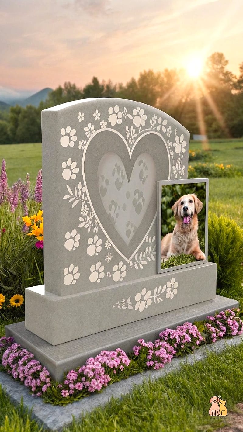 A Circular Paver Patio Memorial