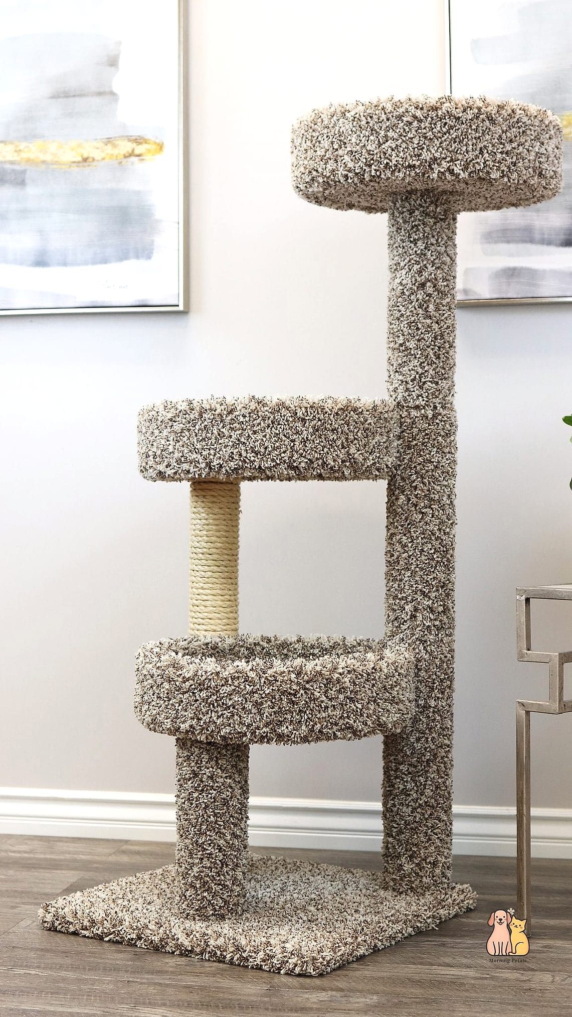 35 Precious Cool Cat Trees That Prove Pets Are the Best 2 The Classic Carpet-Covered Tower