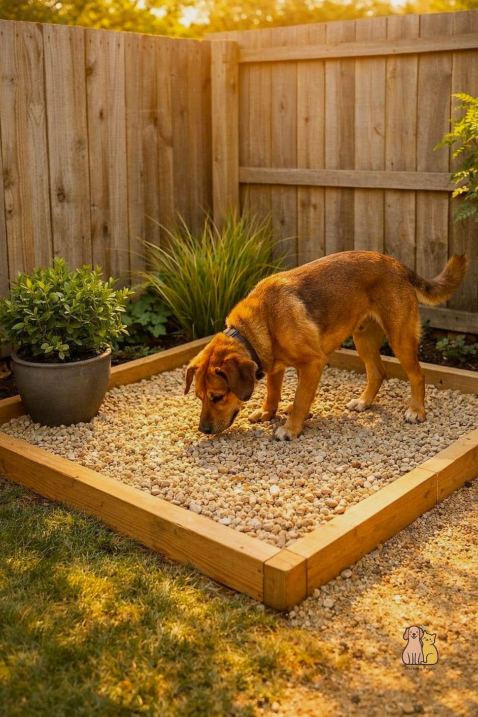 30 Perfect Outdoor Dog Potty Area on a Budget 2 The Classic Mulch Corner