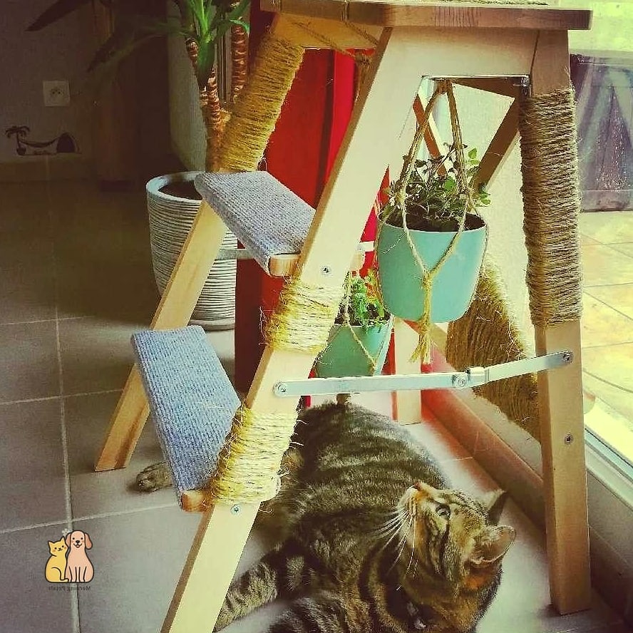 30 Creative Diy Cat Scratchers That Will Inspire You 2 The Classic Sisal Rope Post