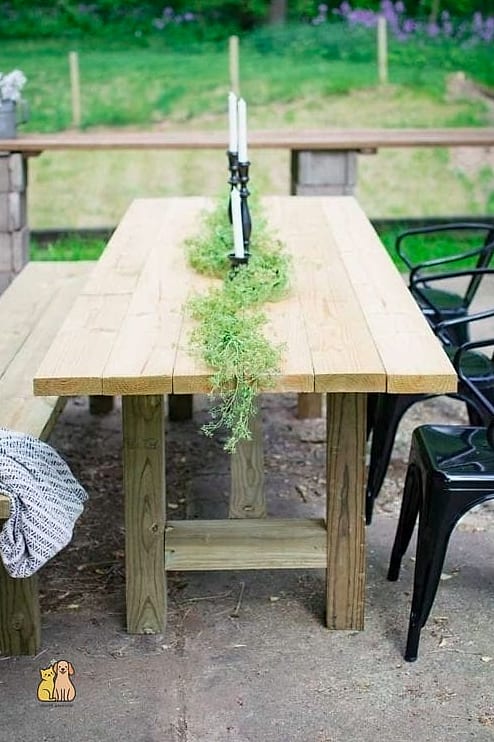 The Classic Wood Plank Walkway