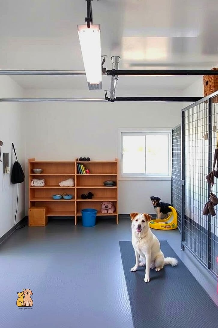 25 Amazing Dog Room In Garage That Are Too Cute to Handle 9 The Climate-Controlled Mini Room