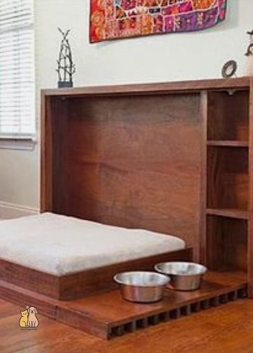 16. Closet Corner Dog Bed