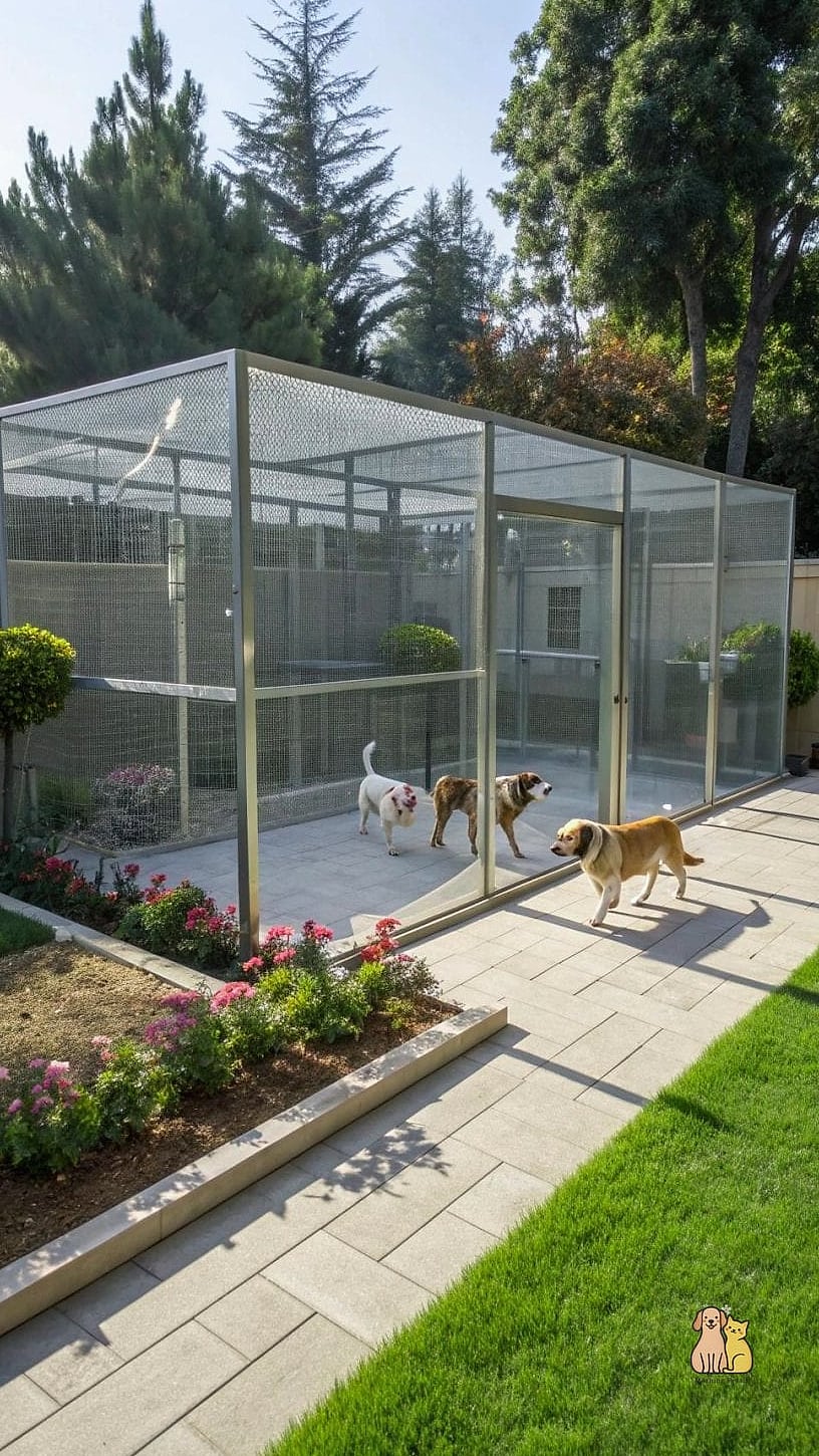 The Coastal-Style Enclosure With White Fencing