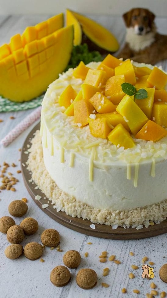 Coconut Dog Cake