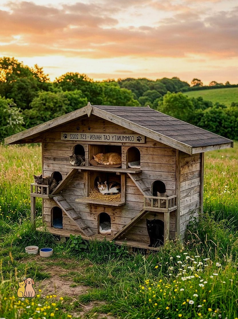 The Community Colony Feeding Station and Shelter Combo