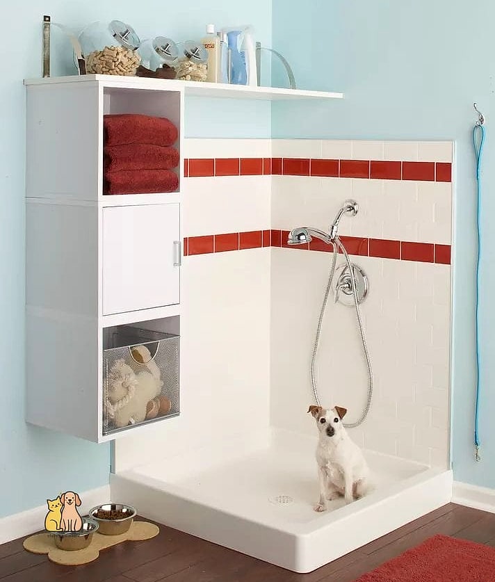 24 Precious Dog Shower In Laundry Room That Will Restore Your Faith in the World 14 The Compact Apartment Wash Corner