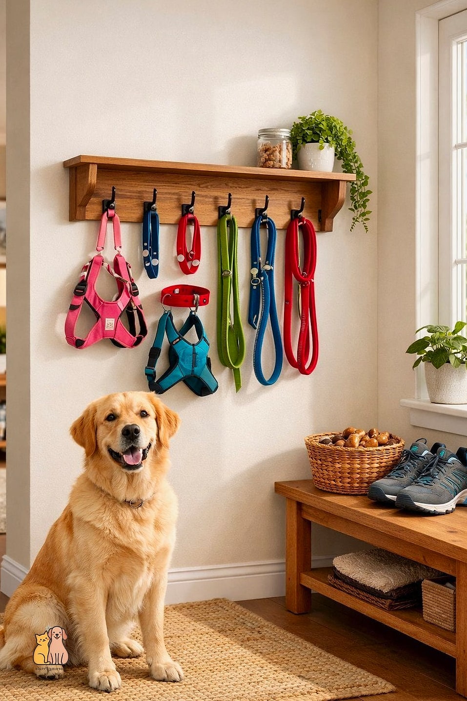 The Compact Apartment Leash Nook