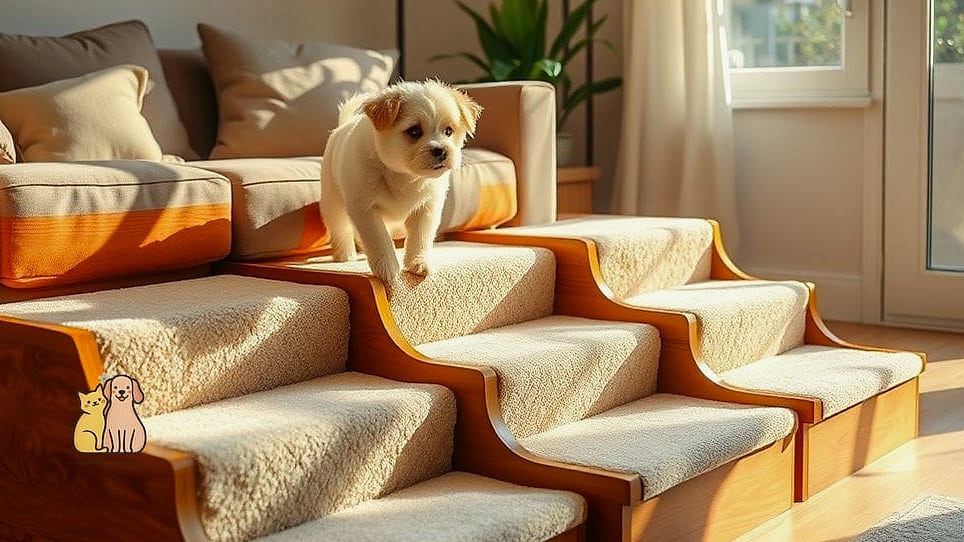 30 Incredible Best Pet Stairs Guaranteed to Make You Smile 26 Compact Apartment Corner Stairs