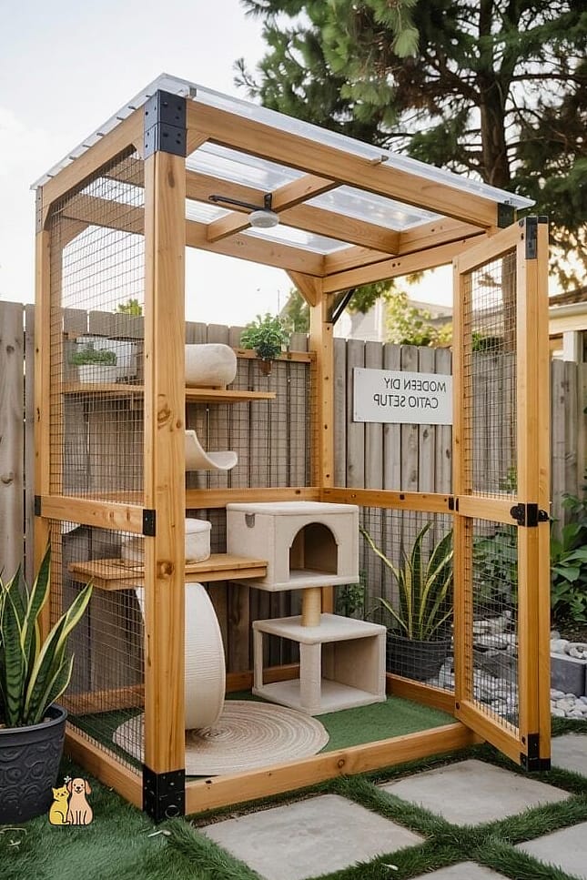 The Compact Corner Catio