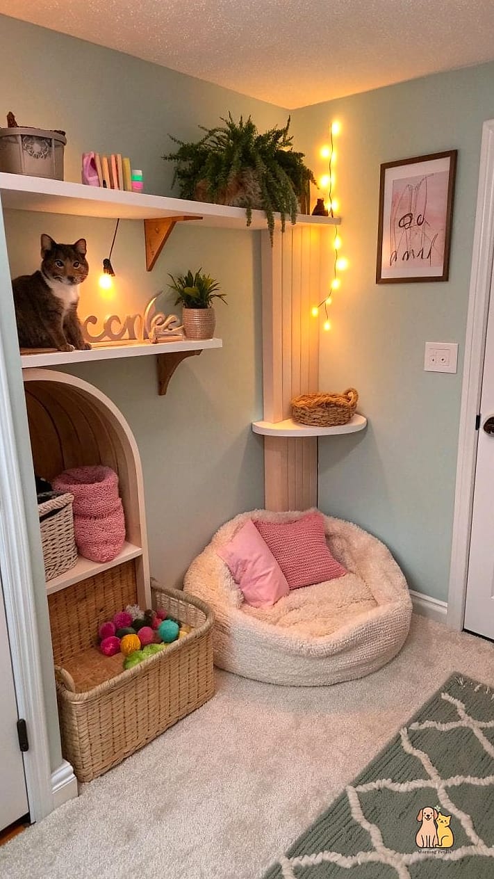 A Converted Closet Cat Den