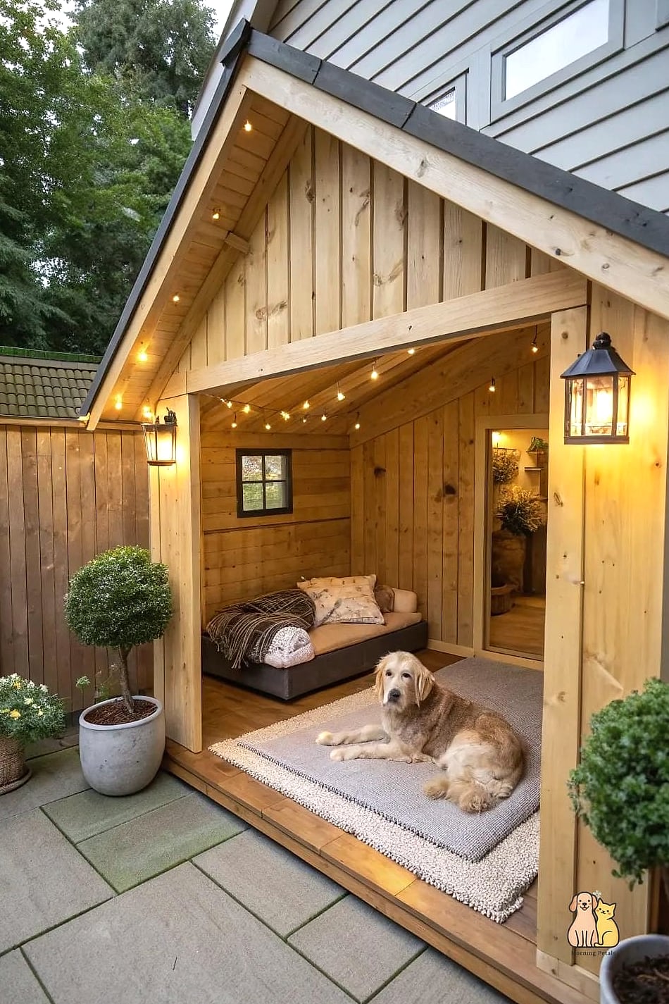 The Converted Shed Dog House and Run Combo