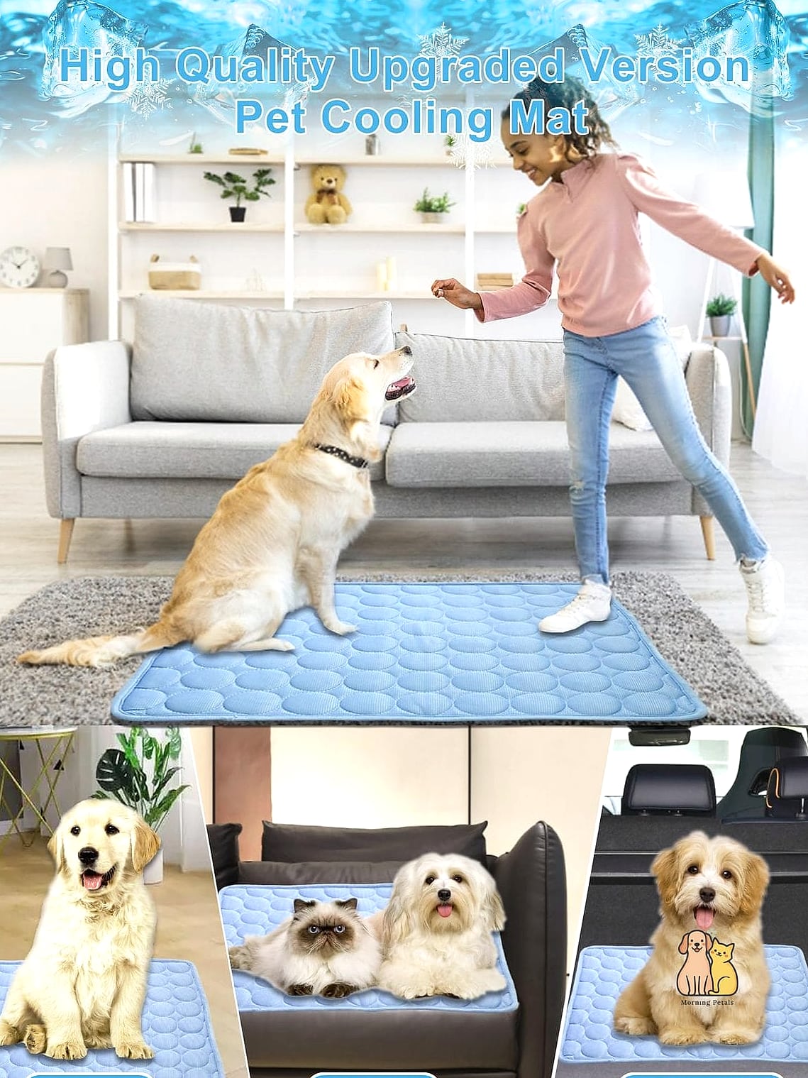 21 Cute Pet Cooling Mats For Summer That Prove Pets Are the Best 10 The Cooling Mat with Built-In Bolster Edges