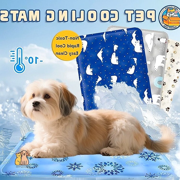 21 Cute Pet Cooling Mats For Summer That Prove Pets Are the Best 14 The Cooling Mat Designed for Crates