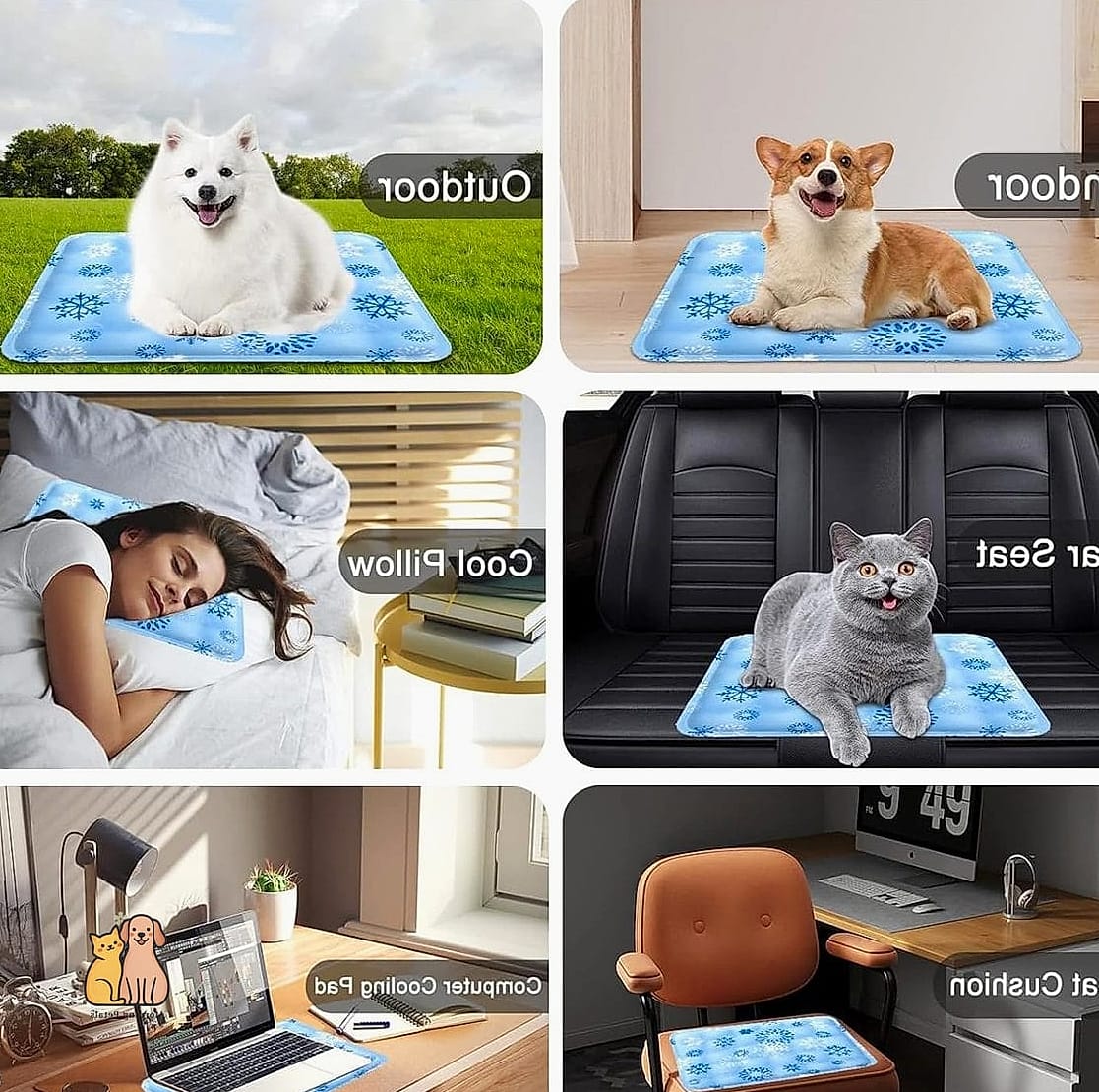 21 Cute Pet Cooling Mats For Summer That Prove Pets Are the Best 20 The Cooling Mat with Anti-Slip Backing