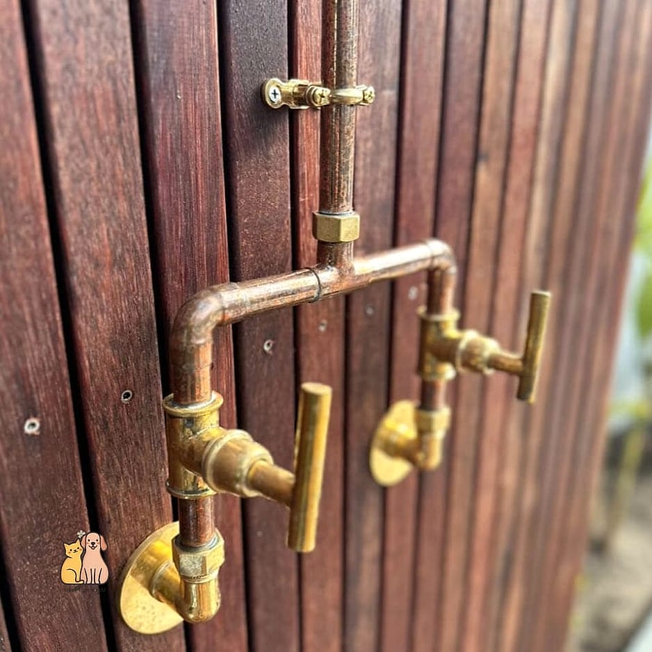 22 Perfect Outdoor Dog Shower Ideas That Are Totally Worth It 11 The Copper Pipe Industrial Shower