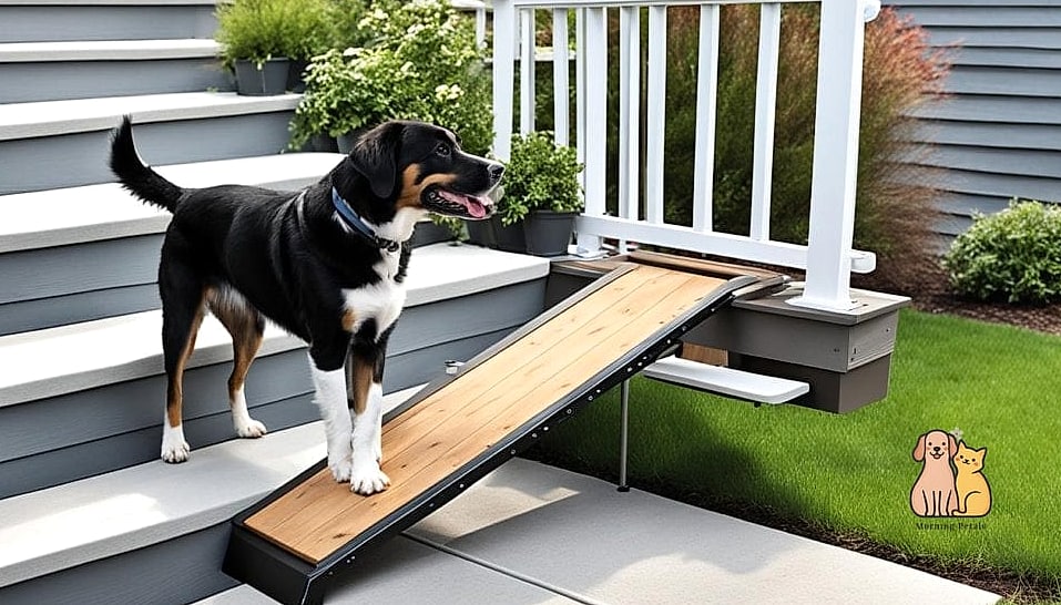 20 Clever Dog Corner Ideas That Are Totally Worth It 18 The Corner Ramp and Step Setup