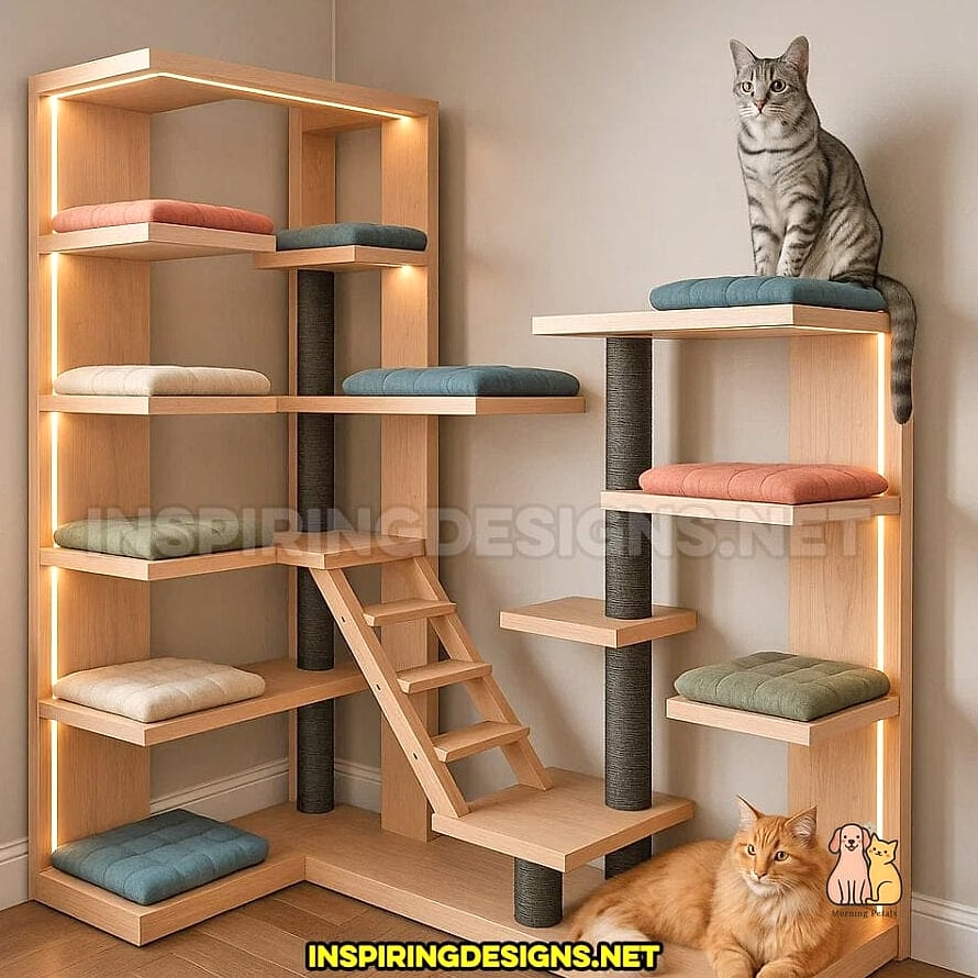 The Corner Tower That Disappears Into the Room