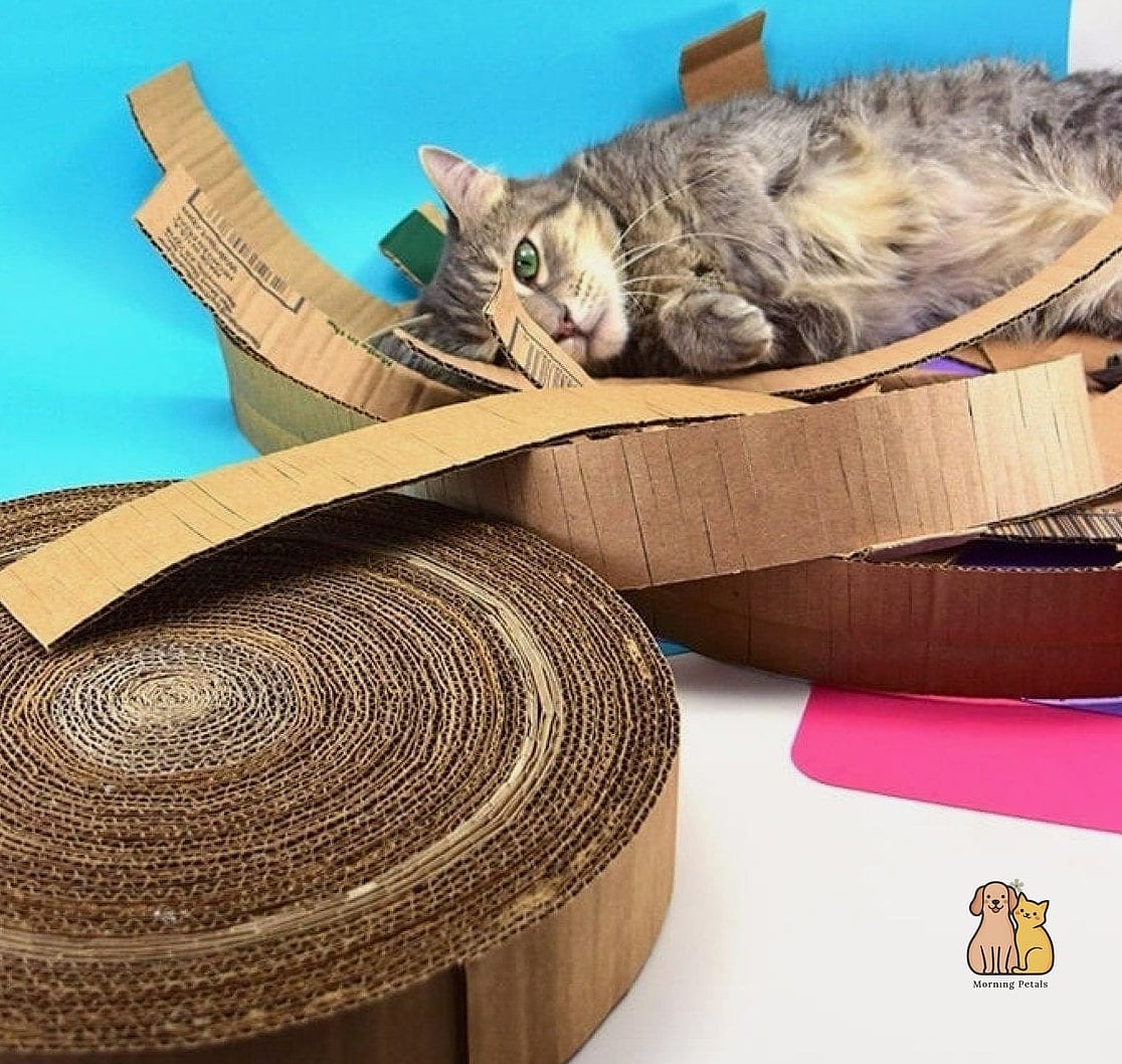 30 Creative Diy Cat Scratchers That Will Inspire You 6 Corrugated Cardboard Scratch Lounge