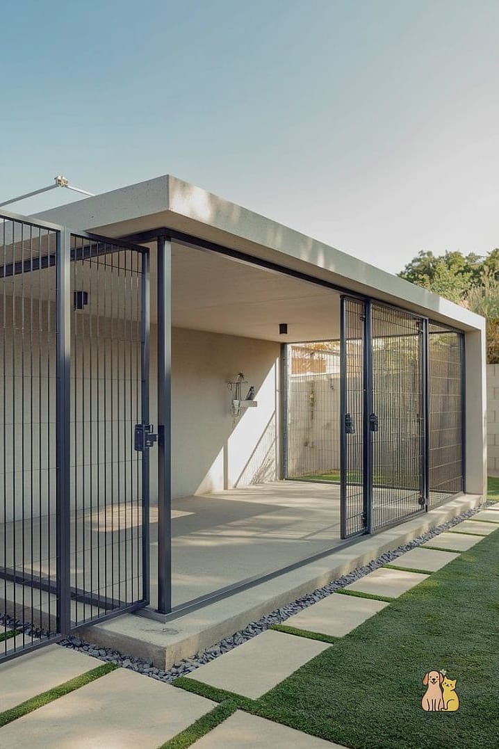 The Covered Concrete Pad Kennel