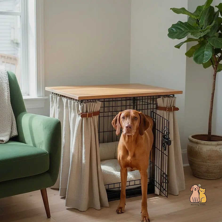 30 Perfect Dog Friendly Living Room Ideas That Will Inspire You 11 A Cozy Crate Disguised as an End Table