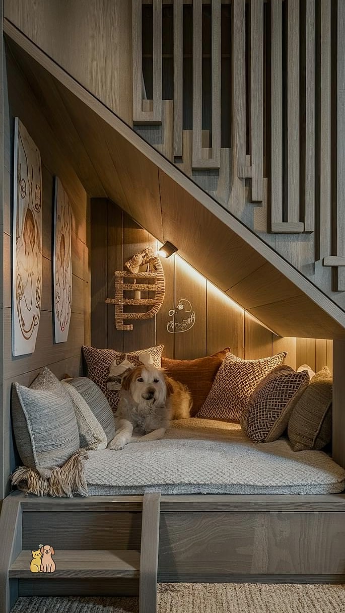 20 Clever Dog Corner Ideas That Are Totally Worth It 2 The Cozy Nook Under the Stairs