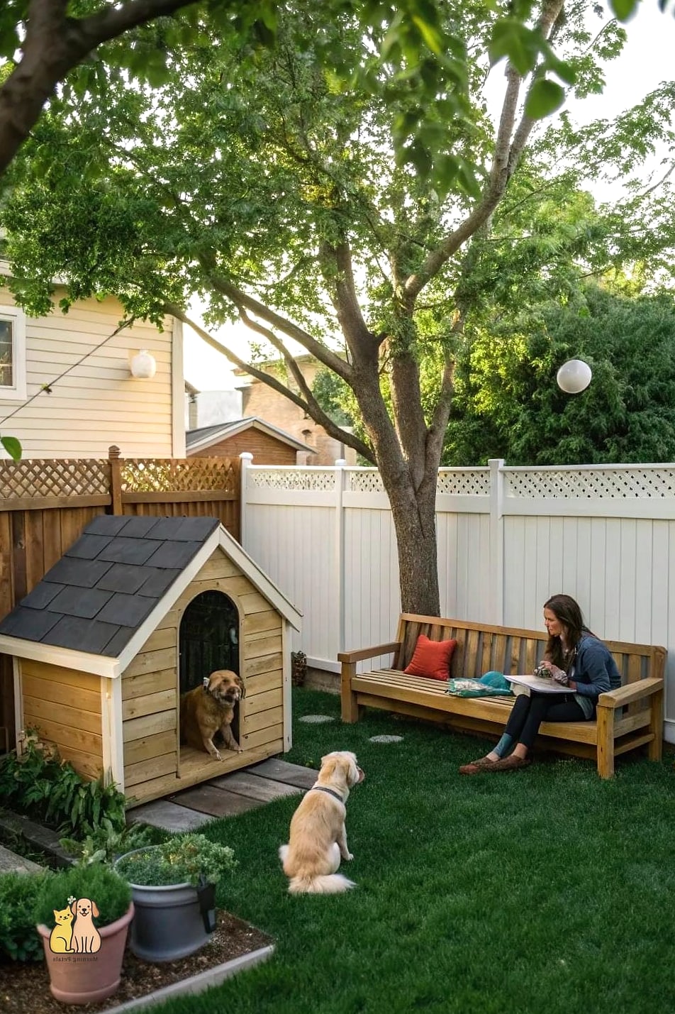 A Cozy Outdoor Dog House