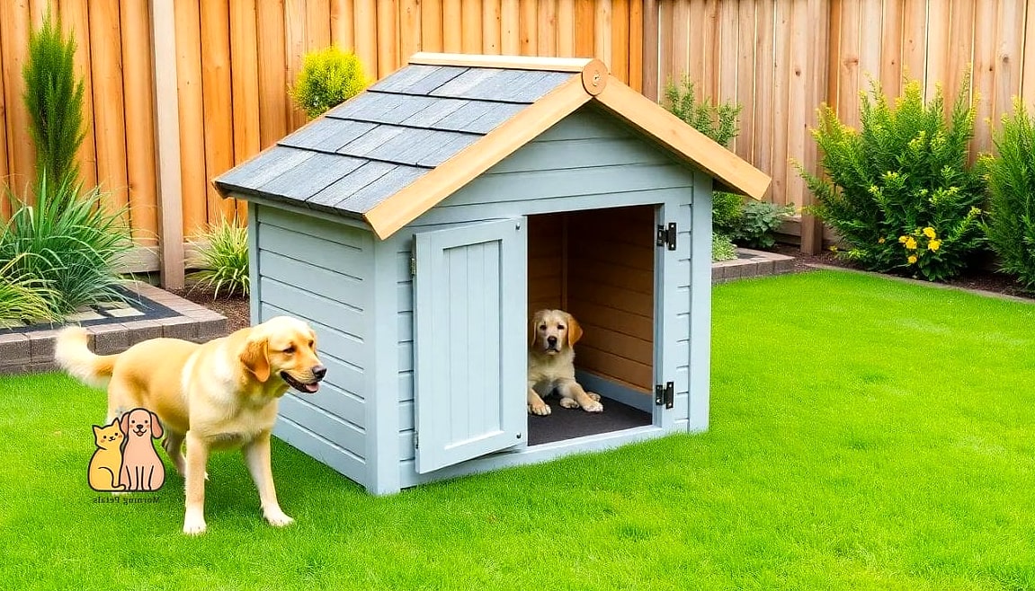 25 Simple Dog Yard Ideas to Try Right Now 12 A Cozy Outdoor Dog House