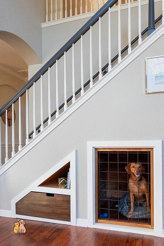 The Cozy Under-Stairs Dog Nook