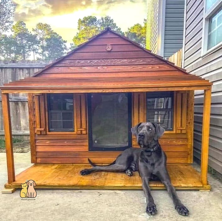 25 Amazing Dog Houses For Large Dogs That Are Too Cute to Handle 10 The Craftsman Bungalow Style
