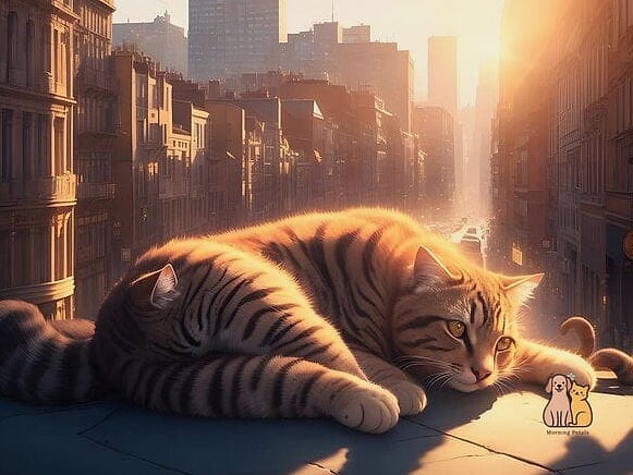 23 Heartwarming Giant Cat Shaped Beds That Will Make Your Day 2 The Curled-Up Kitty Silhouette Bed