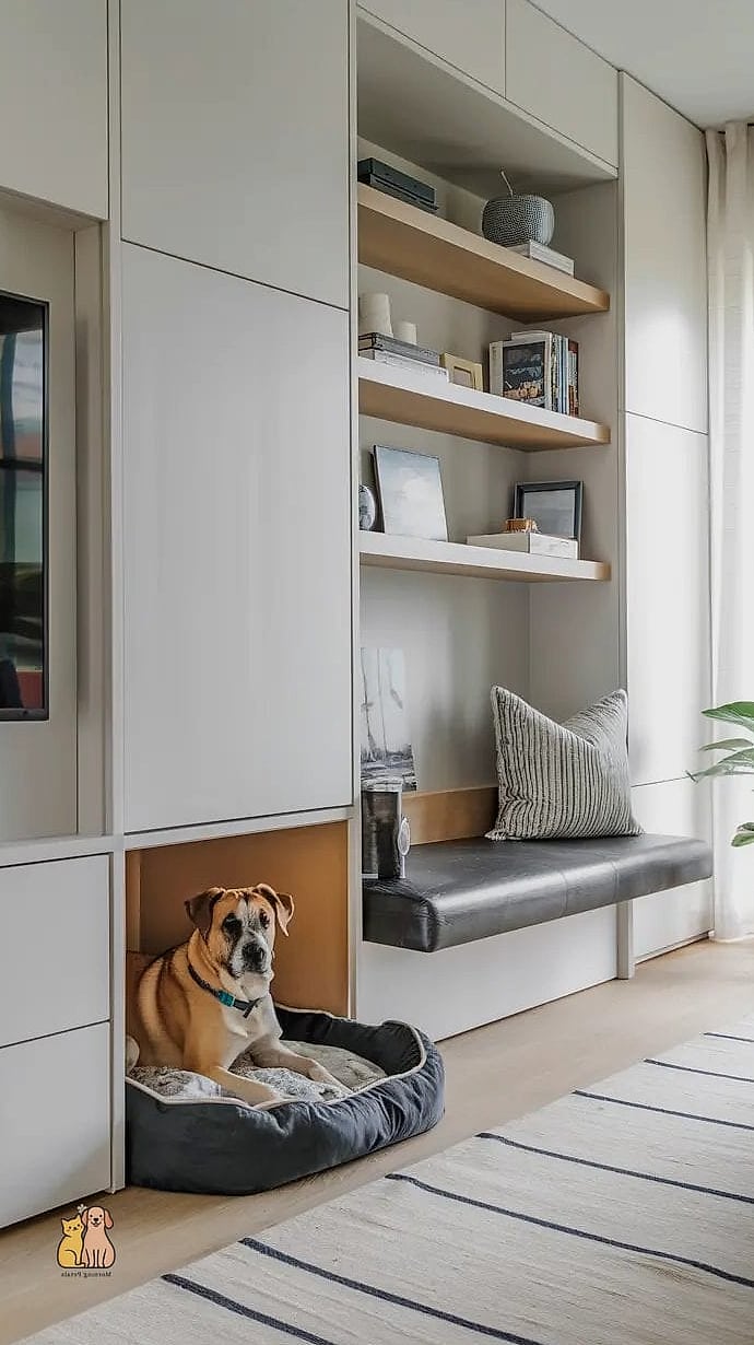 A Curtained-Off Corner Den