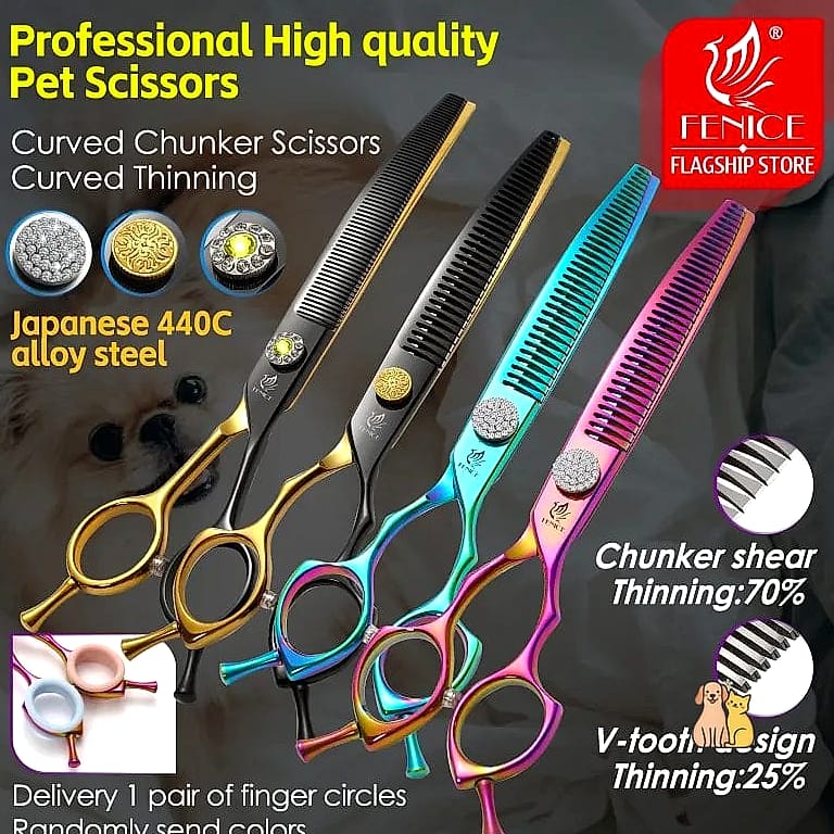 20 Stunning Dog Grooming Scissors You Need in Your Life Right Now 14 Curved Chunker Shears