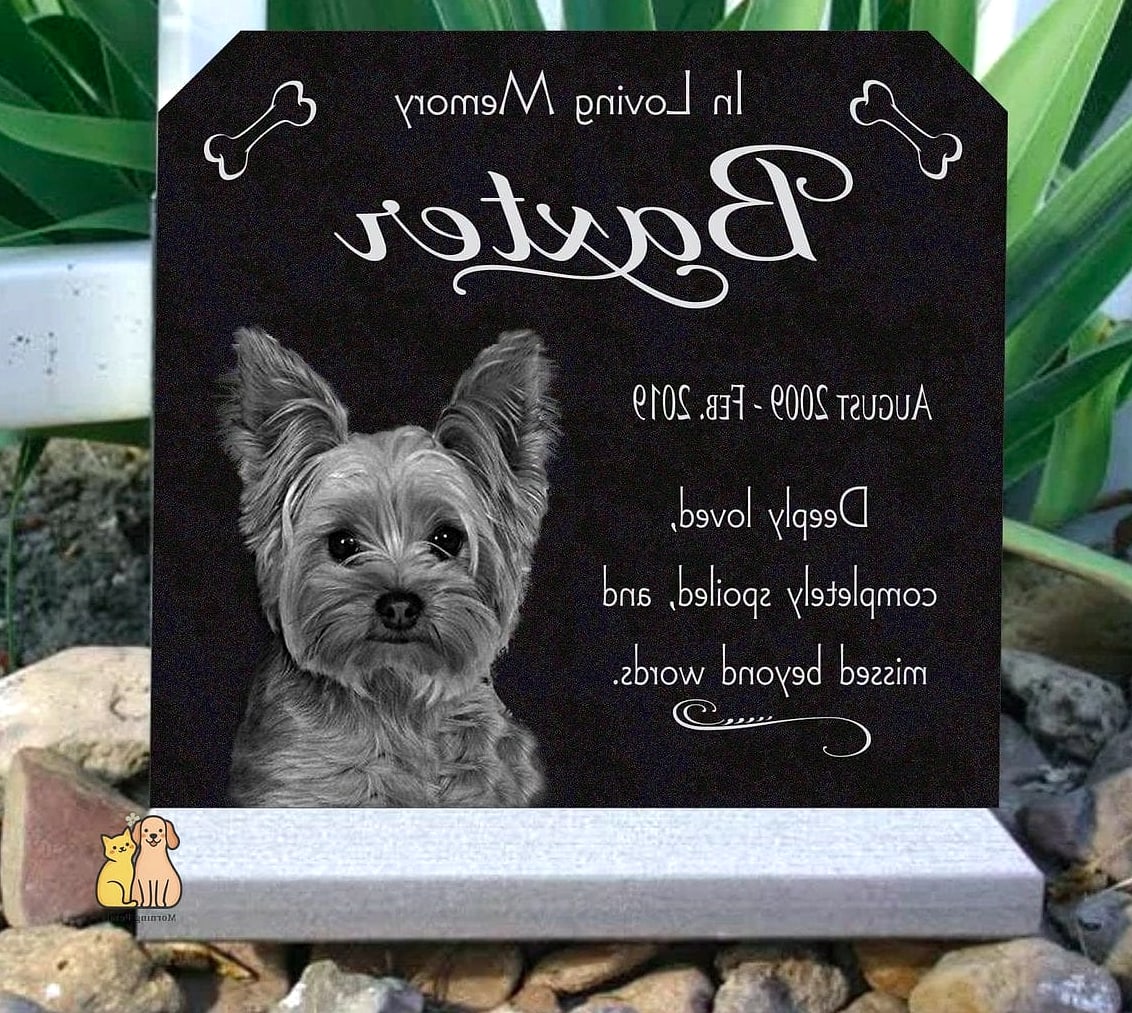 A Custom Granite Headstone