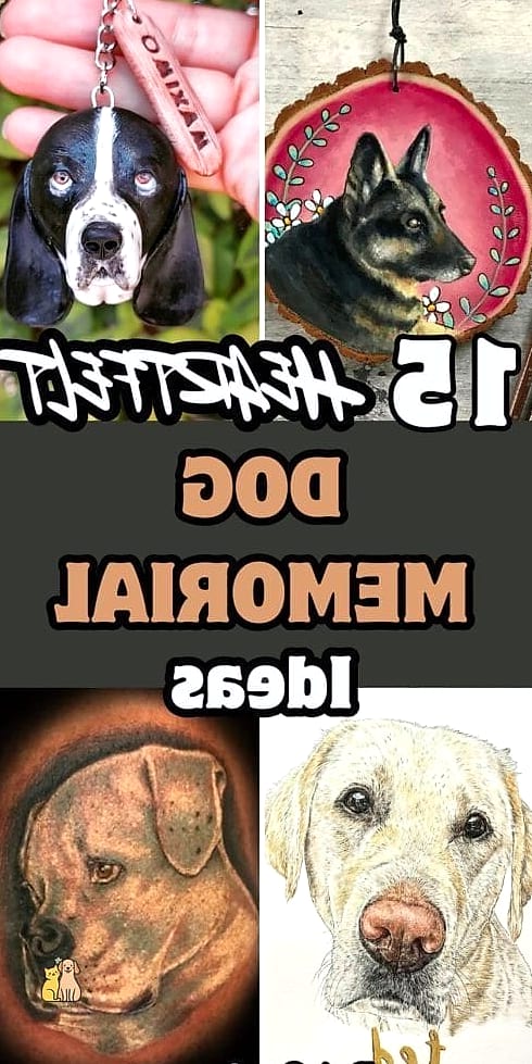 23 Perfect Dog Memorial Ideas Your Pet Will Love 21 A Custom Illustrated Rainbow Bridge Piece