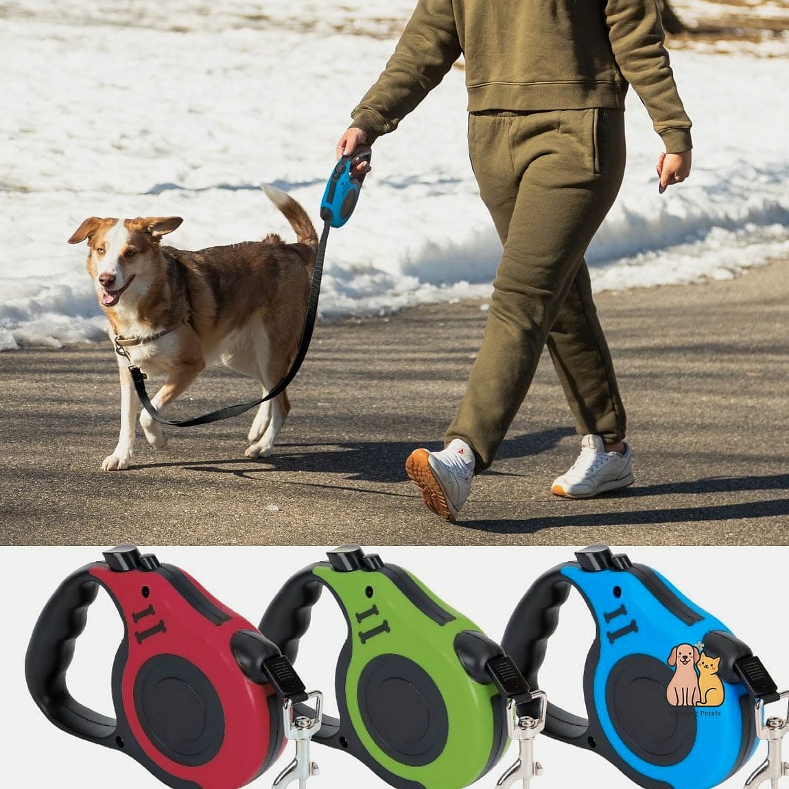 21 Adorable Retractable Dog Leashes That Will Make Your Day 11 The Denim-Style Retractable Leash