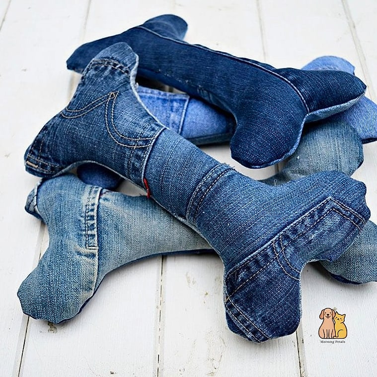 The Denim Upcycled Dog Vest