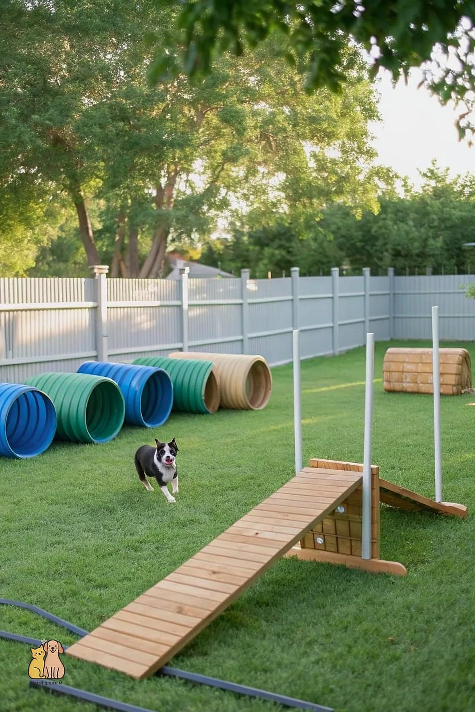 25 Simple Dog Yard Ideas to Try Right Now 8 A DIY Agility Course