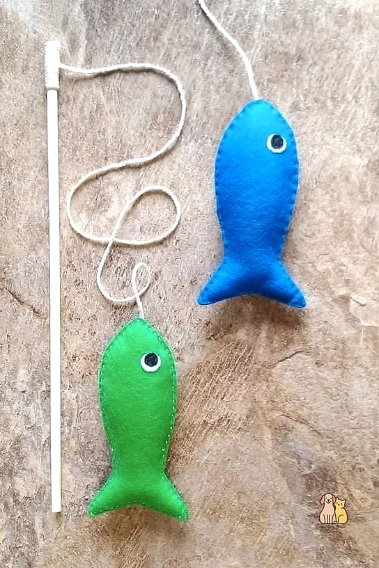DIY Cat Fishing Pole
