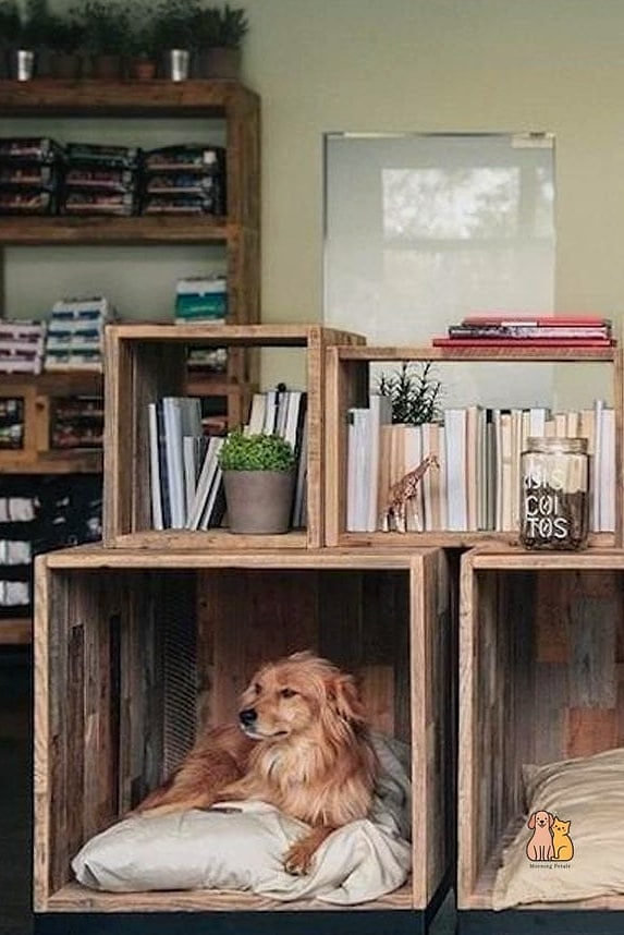The DIY Pallet Dog Bed Nook