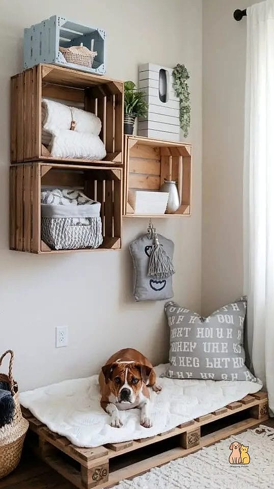 The DIY Pallet Bed Corner