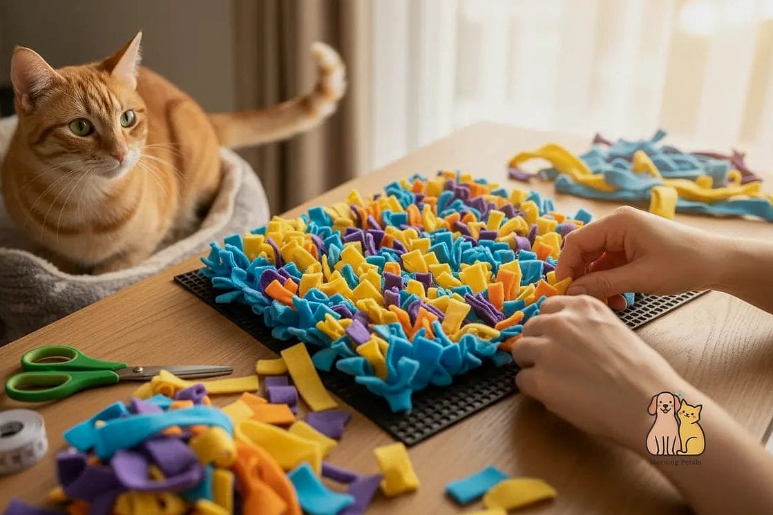 45 Easy Diy Cat Toys to Try Right Now 33 DIY Snuffle Mat