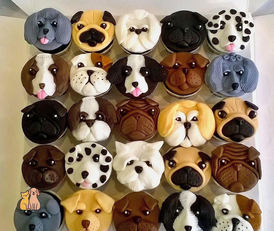 Dog Breed Portrait Cupcakes