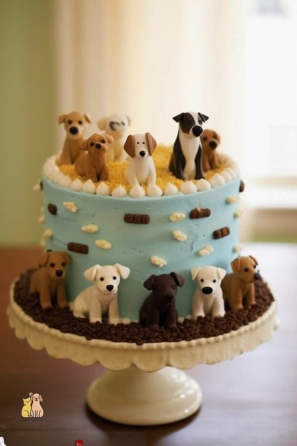 22 Creative Dog Themed Cakes Your Pet Will Beg For More 19 Dog Cookie Cake