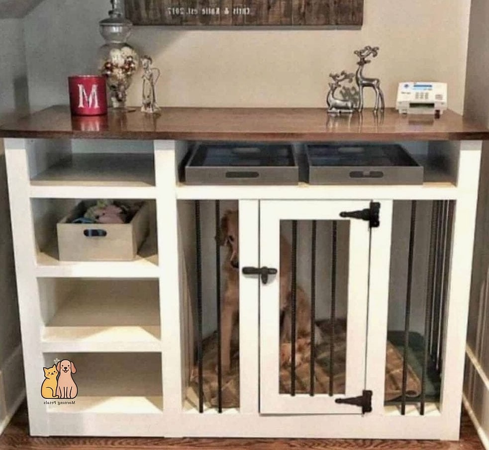 20 Brilliant Diy Dog Crates That Are Totally Worth It 14 The Dog Crate With Storage Steps