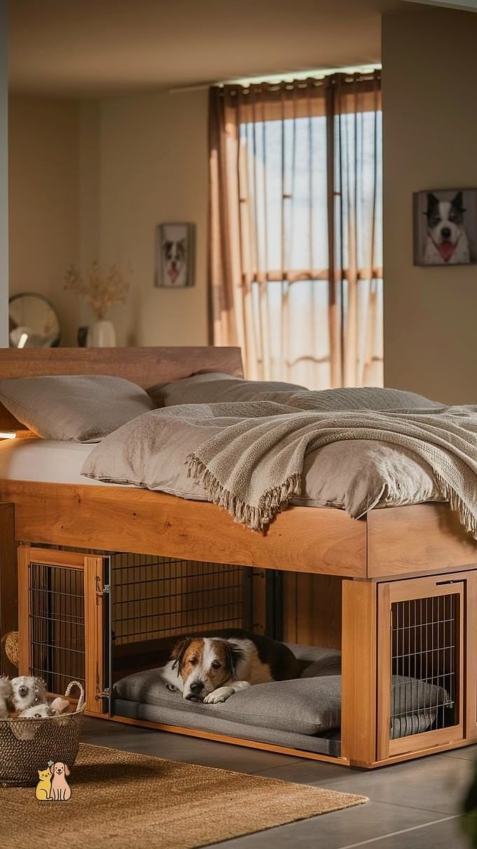 19 Adorable Dog Bed Under Stairs Guaranteed to Make You Smile 15 Double Dog Bed Under Stairs
