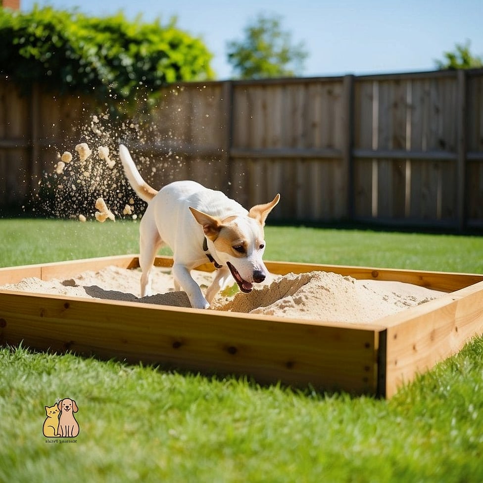 A Dug-Out Sand Pit With a Liner