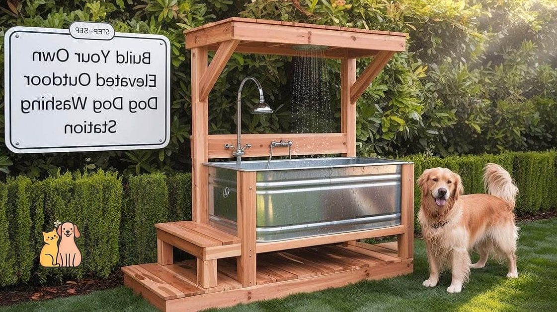 23 Heartwarming Outside Dog Washing Station Guaranteed to Make You Smile 10 The Elevated Grooming Table Station