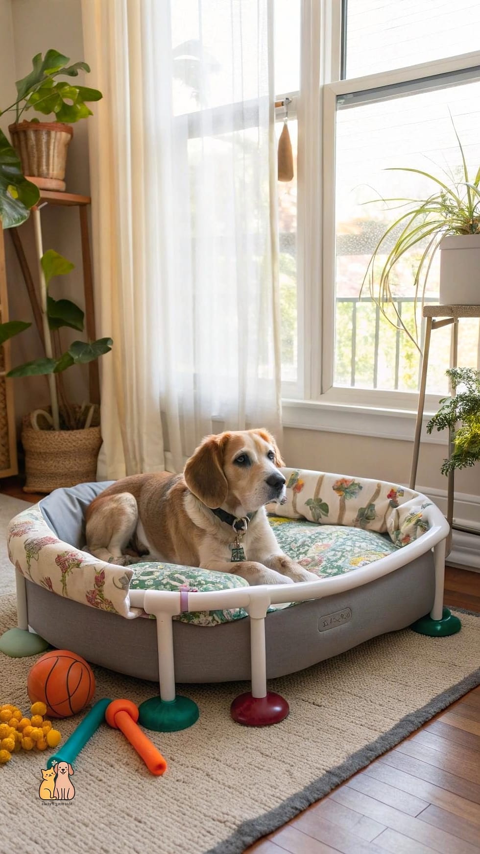 6. Elevated PVC Pipe Dog Bed
