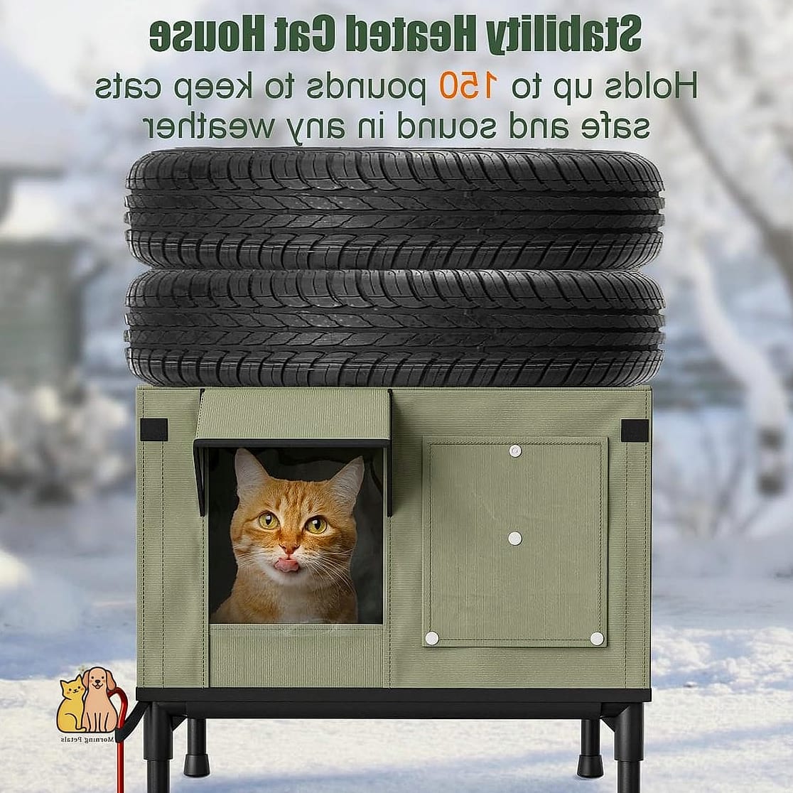 20 Clever Outdoor Cat House Ideas on a Budget 10 Elevated Tire Planter Shelter